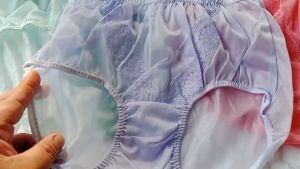 WO.55 กางเกงในผ้าไนล่อน เเต่งลูกไม้นิ่ม มี 4 ขนาดให้เลือก M-L-XL-XXL