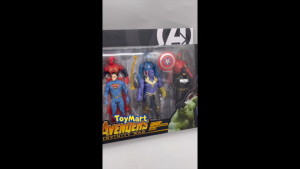 10PCS Avengers Poseable Action Figures Movable Joints Superhero Toy Collection Box