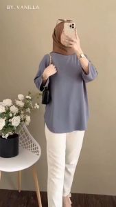 Baju Atasan Jumbo Terbaru Minnie Blus Kaos Katun Combed 24s Aplikasi Sablon S M L XL XXL 3XL Blouse Wanita Oversize Ootd Casual Hijab Remaja Kekinian