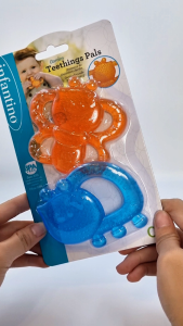 INFANTINO Garden Teething Pals™ 2-Pack (BPA-Free) Water-Filled Refrigerator-Safe Cooling Teether - Textured |  | 0 months+