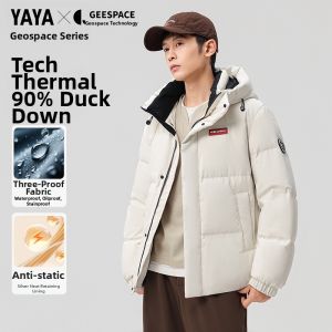 YAYA | Winter Hooded Thickened Mens Down Jacket