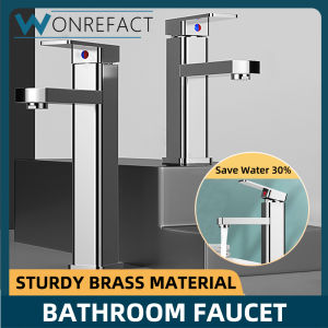 Brass Bathroom Single Handle Faucet Wash Basin Tap Bathroom Mix Faucet Durable Splash-proof