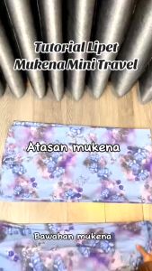 Telekung Travel Mini with Travel Pouch| Premium Korean Parachute | Calista Series