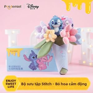 Potdemiel | Gấu Bông Teddy Lãng Mạn Kỷ Niệm Ngày Cưới kèm Bó Hoa Bằng Len