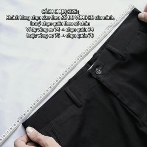 Quần tây nam màu  ĐEN TRƠN cho học sinh kiểu dáng cạp cao ống suông đứng form quần dài đồng phục đi học