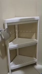 IKEA VESKEN ชั้นวางของ ทนน้ำ เข้ามุม 33x33x71 ซม.