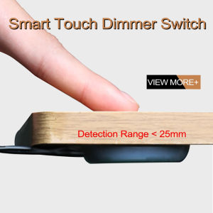 25mm invisible Switch Penetrating Wooden Acrylic Plastic Glass Rock Slabs/Tiles Panel sensor switch LED light touch sensor 12V~24V 60W Dimmer control touch switch Hidden Dimmable Switch For Smart Home LED Light Strip