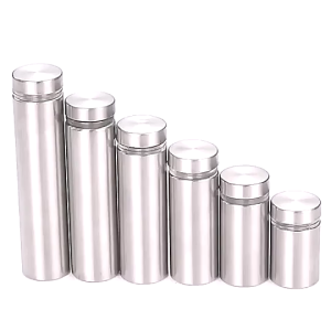 Stand Off Bolt Stainless Steel 20pcs 12x25mm For Acrylic Signages Glass Advertising Mount