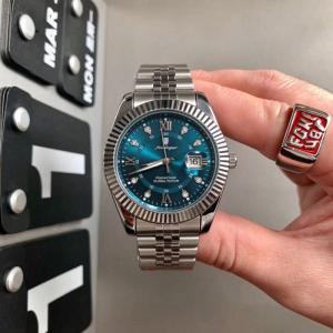 POEDAGAR Luxury Mens Watch Classic Log Business Style Water-Resistant Night Light Calendar Stainless Steel Watches