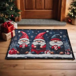 VIKAMA Christmas Floor Mat Christmas Decorations Anti-Slip And Easy-To-Clean Entrance Carpet 2026 New Year Home Decoration
