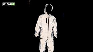 WOSAWE Áo khoác đi xe đạp Nam Nữ Phản Quang Chống Mưa Chống Gió Thoáng Khí Xe Đạp Thể Thao