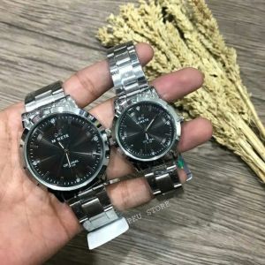 [ Cod ] Jam Tangan Couple Pria Dan Wanita Tahan Air Mirete Original Strap baja Stainless Steel Anti karat Mewah Elegan Sporty Bisa Beli Satuan // Jam tangan Cowok Cewek Anti Air Free batrai Cadangan