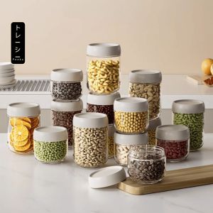 Lọ đựng gia vị thủy tinh FEEKA chống ẩm có thể xếp chồng hũ thủy tinh đựng gia vị cao cấp siêu kín
