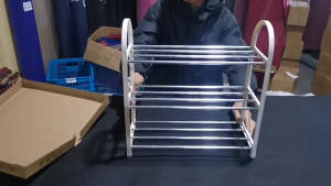 Five-layer 80CM wide shoe rack assembled shoe rack simple shoe rack portable shoe rack for dormitory rental shoe cabinet