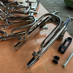 SWINGARM OVAL RX KING KROM KONTES BAHAN BESI LAS DOUBLE SUDAH BESERTA KELENGKAPANNYA TINGGAL PASANG SAJA