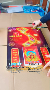 Tranh Lịch bản đồ việt nam Lịch Tết bản đồ việt nam 34 tỉnh Bloc lịch bản đồ Việt Nam Bìa Lịch Tết 2026 Đốc Lịch Tết bản đồ việt nam Lịch bloc 1342LT
