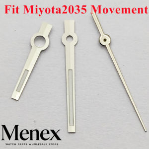 Silver Watch Hands Set for Miyota 2035 Movement Quartz Hour Minute Second Hands Watch Repair Modification Parts