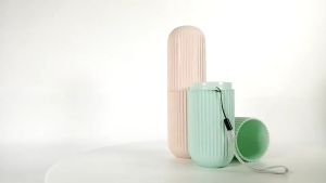 ANTI DUST PORTABLE TOOTHBRUSH HOLDER TRAVEL TOOTHBRUSH STORAGE CUP CASE BEKAS BERUS GIGI 旅游牙刷收纳盒 - HOME & LIVING