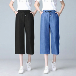Lieoyuarn | Cool and Airy Women High Waisted Jeans Trousers