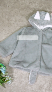 Jaket Bulu Anak Model Rubah Lucu - Hoodie dengan Variasi Telinga dan Ekor - Bulu Lembut Hangat untuk Bayi 6 Bulan - 5 Tahun