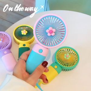 Kipas Angin Portable Mini Genggam Rechargeable USB Cute Karakter