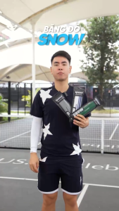 Băng đô thể thao Spinnix Snow cotton dày thấm hút mồ hôi cho pickleball cầu lông tennis chạy bộ gym