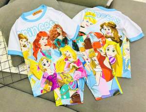 13-33kg bộ ngố lửng thun lạnh bé gái thun loại 1 bao đẹp mềm mịn mặc mát hình dễ thương