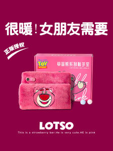 Strawberry Bear Gift for Womens Day Anniversary Creative Practical Present for Wife Girlfriend Female Friend Red Gift Box