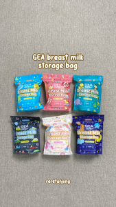 GEA Baby Breast Milk Storage Bag / Kantong ASI BEBAS BPA 120ml CARNIVAL Edition Isi 30bags FOOD GRADE