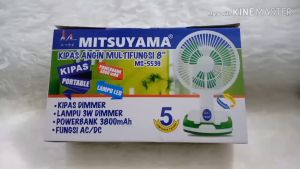 Kipas Angin Portable Mitsuyama MS-5539 8 Inch Multifungsi Bergaransi SNI
