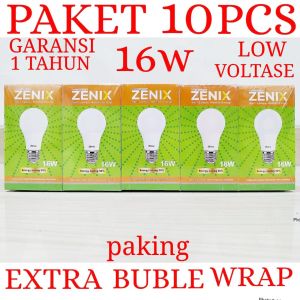 ZENIX BOHLAM LED CAHAYA PUTIH / LAMPU LED GARANSI 1 TAHUN ZENIX PAKET 10PCS 16W