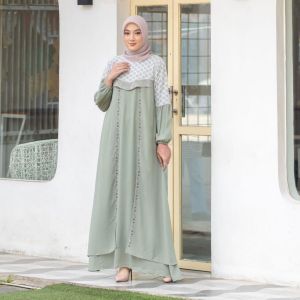 COD Gamis Jumbo Mewah Aplikasi Tile Dan Payet Ld 90 100 110 120 130 140cm Shofiya Dress Cerutybabydoll Full Puring Ukuran M L XL XXL 3XL 4XL 5XL Dress Kondangan Pesta Elegan Bahan Adem Nyaman Jatuh Terbaru 2024