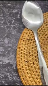 Ysgalery sendok makan polos stanless steel alat makan 1lusin 12pcs