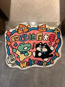 พรมกันลื่นในห้องน้ำแบบแห้งเร็ว พรมกันลื่นดูดซับน้ำสำหรับประตูห้องน้ำ พรมกันลื่นดีไซน์โมเดิร์นสำหรับห้องน้ำและห้องน้ำ