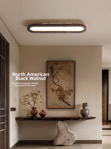 DGY | Ultra-thin Wooden Texture Mid-century Modern Simple Ceiling Light