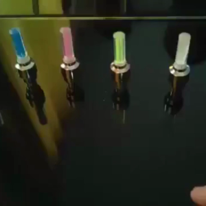 HL0079 Tutup Pentil LED 1 Pasang Lampu Hias Ban Sepeda Motor Mobil Warna Warni