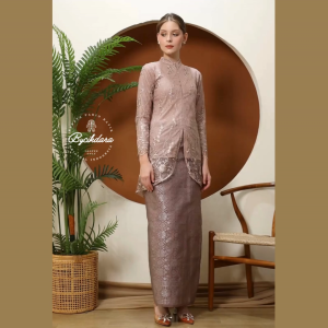 Bycikdara ONE SET KEBAYA LACE KARTIKA WITH SKIRT SONGKET PARIO | Tunang | Convo | Majelis | Raya | Kenduri | KURUNG