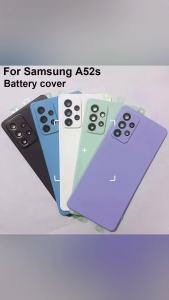 Nắp Lưng Pin Samsung Galaxy A52s Kèm Ống Kính Camera Vỏ Cửa Sau Tương Thích Với A528B A528N Đen/Trắng/Xanh dương/Xanh lá/Tím