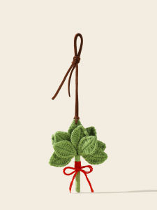 LONGKUI | Good Luck Pomelo Leaf Knitted Charm Car Bag Hanging