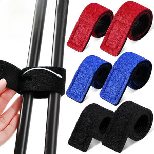 Fishing Rod Tie Holders Straps Fastener Hook Belts Loop Carp Fishing Ties Belt Elastic Wrap Band Outdoor Fishing Accessories