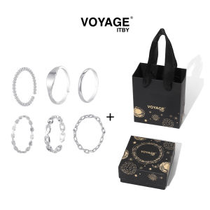 Six-Piece Set Adjustable Niche Design Ring Female Fashion Personalized Index Finger Accessible Luxury Fancy Simple Bracelet Ring Girl