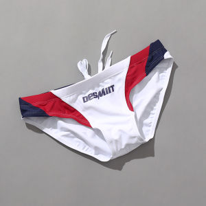 Drainage Line Adjustable Fast Drying Lined Tight Swim Trunks