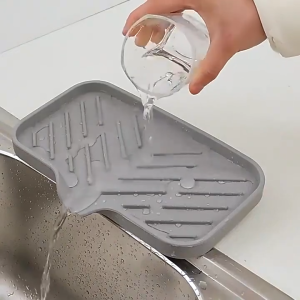 [HCM] Thảm Thoát Nước Silicon Lót Bồn Rửa Bát Chống Bắn Nước Bảo Vệ Bàn Bếp Thảm Thoát Nước-Joyee
