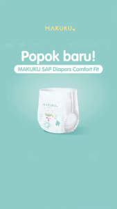 MINI PACK MAKUKU Sap Diapers Comfort Fit Pants M L XL Isi 3 pcs | Popok Bayi Celana