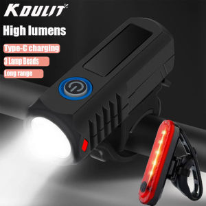 Super Bright Bicycle 3 LED Light USB Rechargeable Bike Light Set Front Light With Taillight Easy To Install Bicycle Accessories