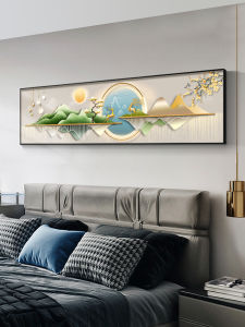 Modern Minimalist Bedroom Decorative Painting Fu Lu Double to Master Bedroom Room and Wall Hanging Pictures Accessible Luxury Bedside Painting Living Room Mural