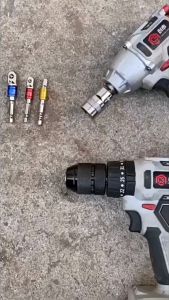 ข้อต่อสว่านขันบล็อก ซ็อกเก็ตประแจ อะแดปเตอร์ ซ็อกเก็ตอะแดปเตอร์ 1/4 นิ้ว 3/8 นิ้ว 1/2 นิ้ว 3ตัว/ชุด