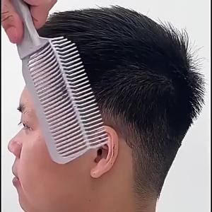Hair Cutting Tool Trimming Edge Flat Head Push Cutting Comb Positioning and Styling Comb for Convenient Hair Cutting
