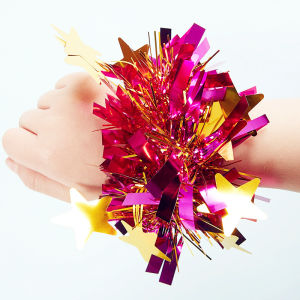 สร้อยข้อมือดอกไม้รำวงทีมฟุตบอลวันเด็กแห่งชาติ ดอกไม้หูกระต่าย งานวันเกิด วันคริสต์มาส งานปาร์ตี้ งานเลี้ยงอาหารเย็น