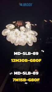 MODI ไฟห้อยระย้าโซล่าเซลล์ ยาว 7ม/15หลอด 12ม/30หลอด แสงเหลือง ขั้ว G80 ไฟประดับ ไฟปิงปอง ตกแต่งสวน ปีใหม่ คริสมาส ปาร์ตี้